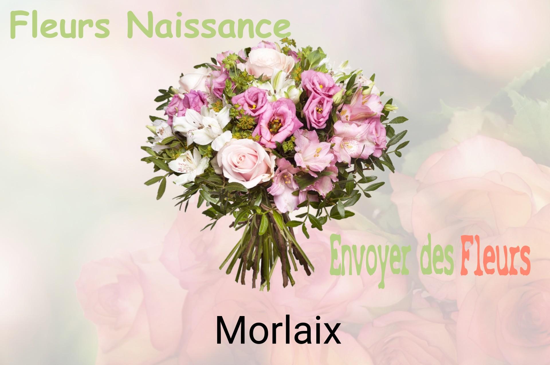 Bouquet de fleurs de naissance livré à Morlaix